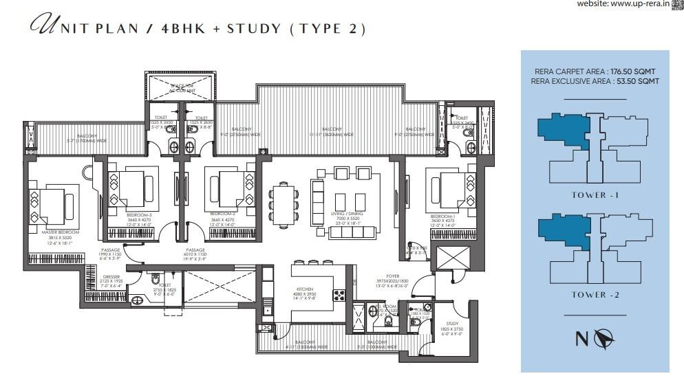 4BHK+Study