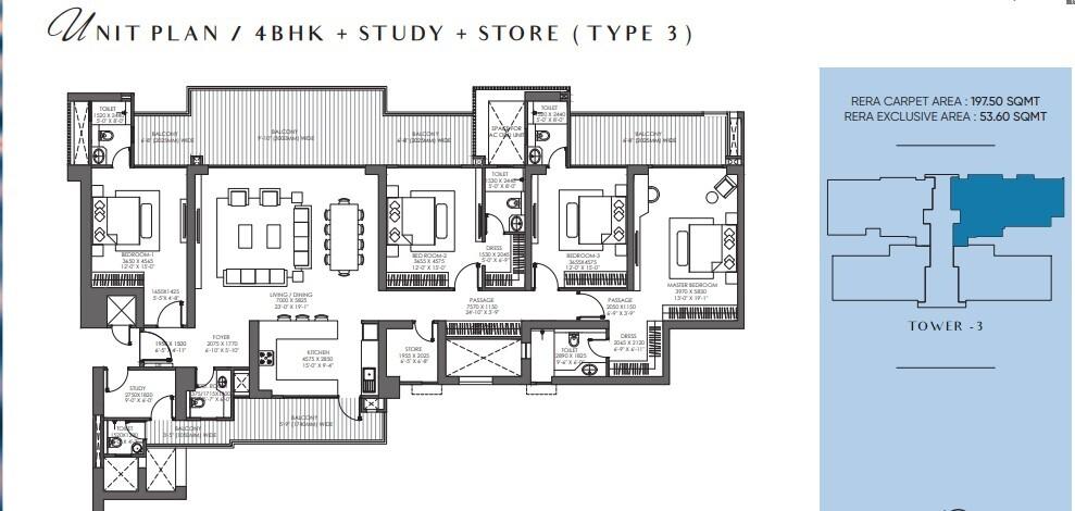 4BHK+Study+Store